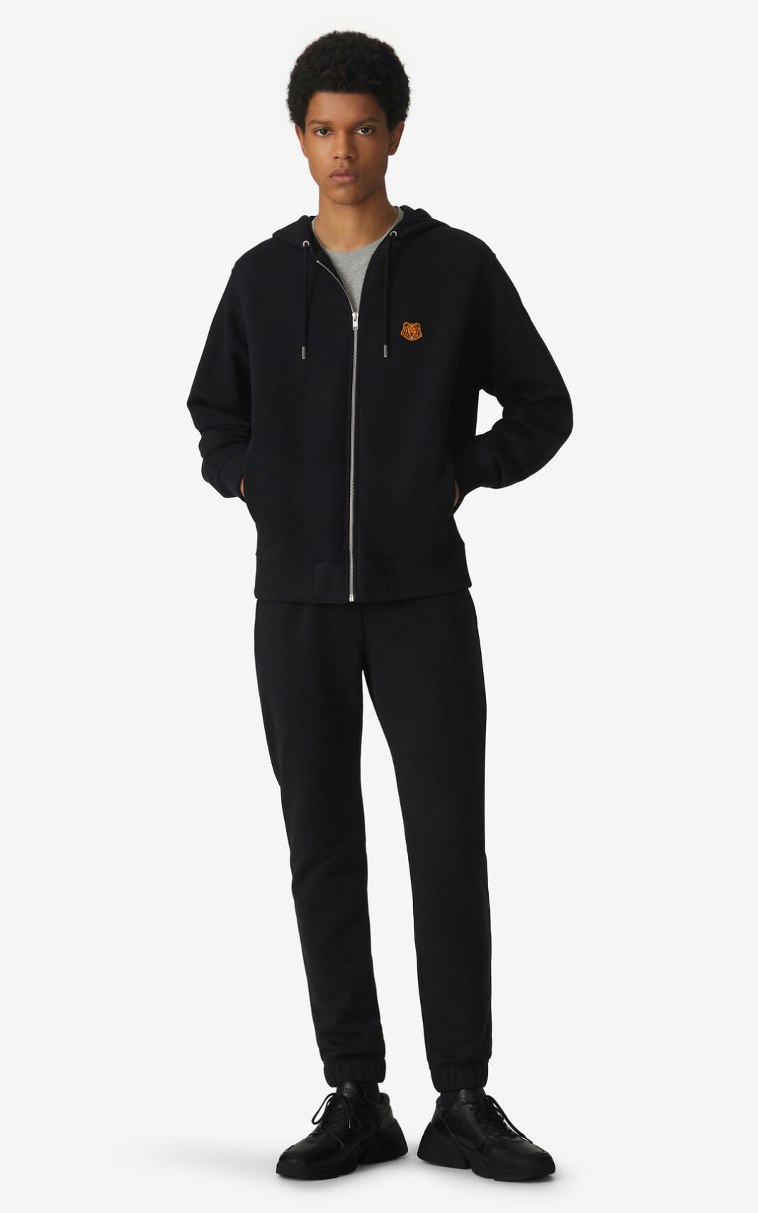 Jogger Kenzo Tiger Crest Hombre Negras MHP023491